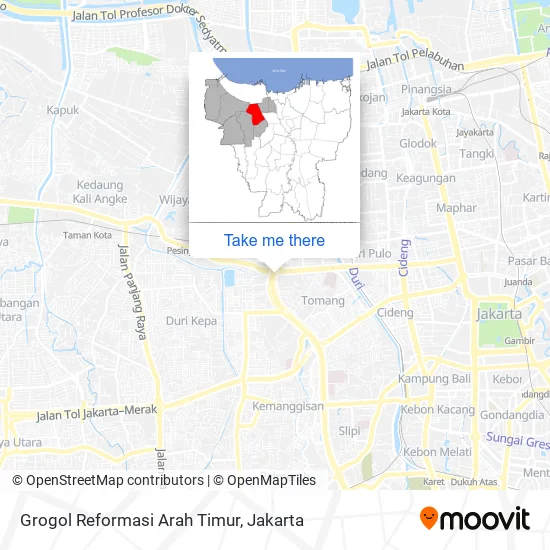 Grogol Reformasi Arah Timur map