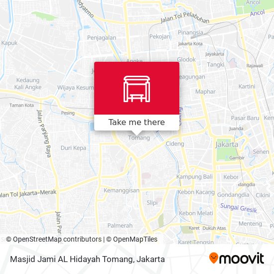 Masjid Jami AL Hidayah Tomang map