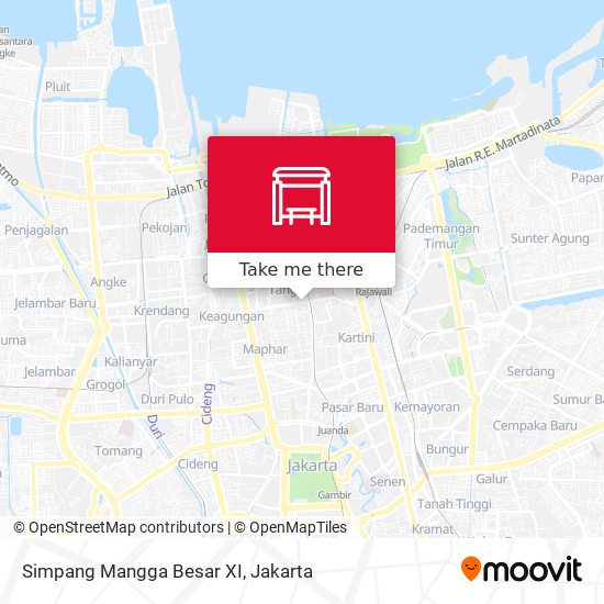 Simpang Mangga Besar XI map