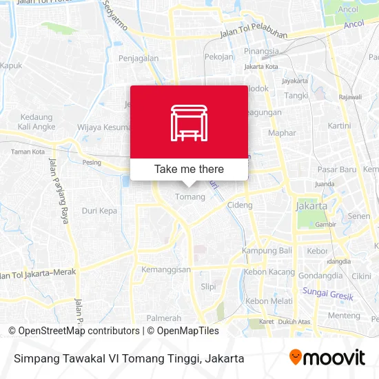 Simpang Tawakal VI Tomang Tinggi map