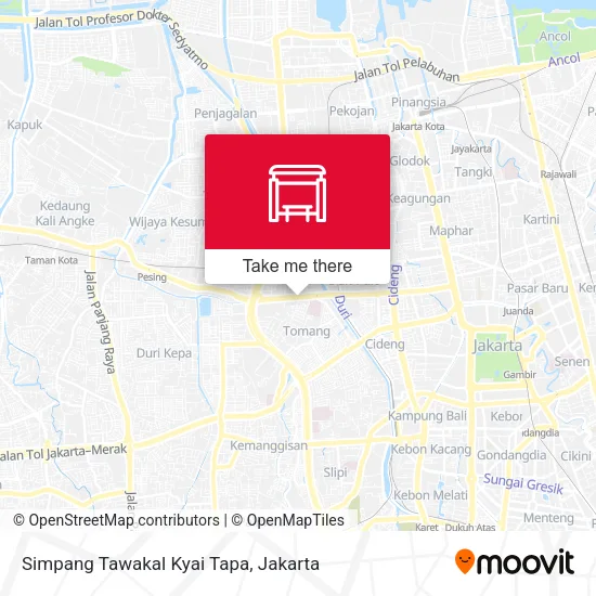 Simpang Tawakal Kyai Tapa map