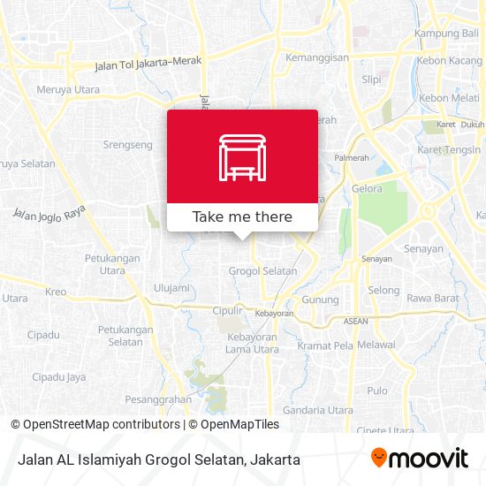 Jalan AL Islamiyah Grogol Selatan map