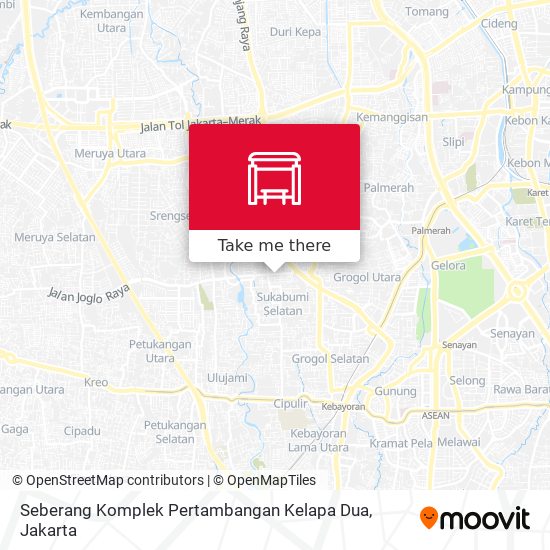 Seberang Komplek Pertambangan Kelapa Dua map