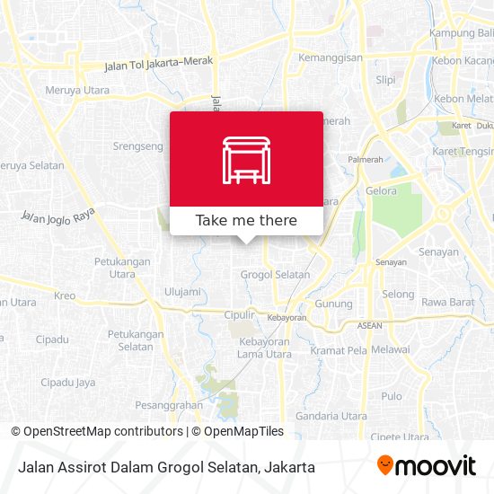 Jalan Assirot Dalam Grogol Selatan map