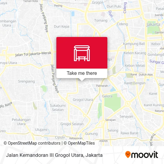 Jalan Kemandoran III Grogol Utara map
