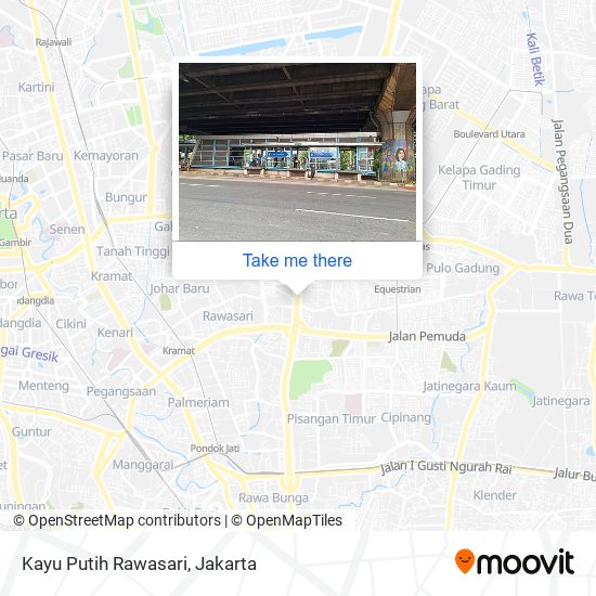 Kayu Putih Rawasari map