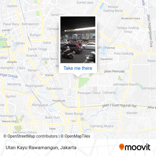 Utan Kayu Rawamangun map