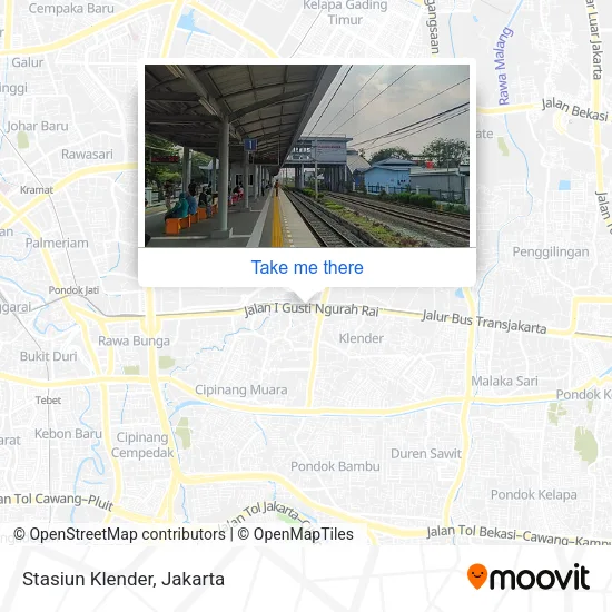 Stasiun Klender map