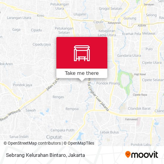 Sebrang Kelurahan Bintaro map