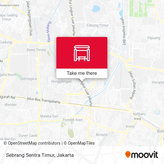 Sebrang Sentra Timur map