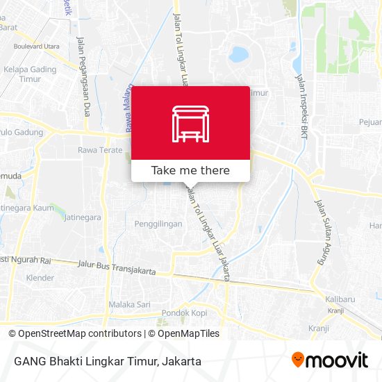 GANG Bhakti Lingkar Timur map