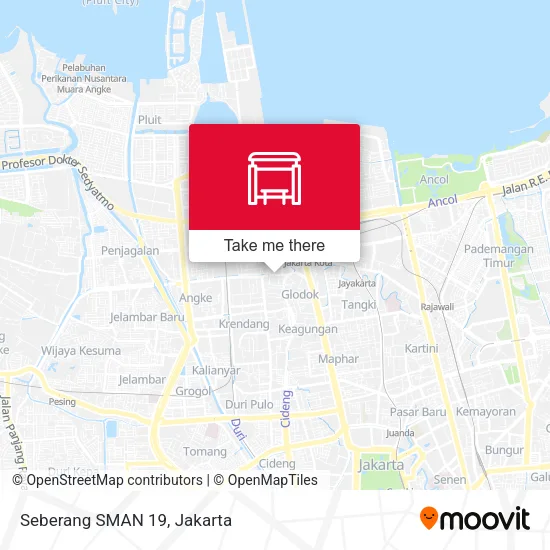 Seberang SMAN 19 map