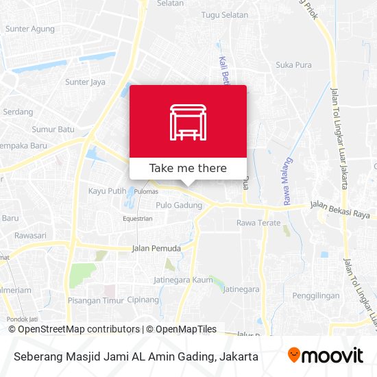 Seberang Masjid Jami AL Amin Gading map