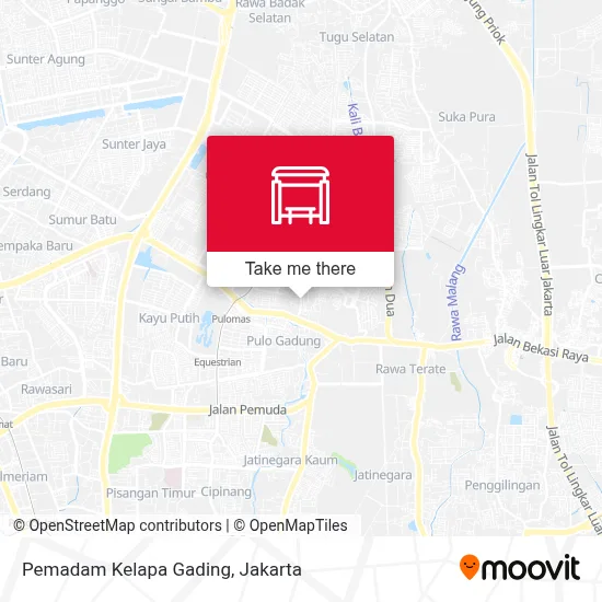 Pemadam Kelapa Gading map