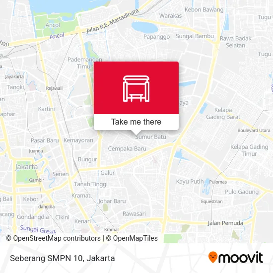 Seberang SMPN 10 map