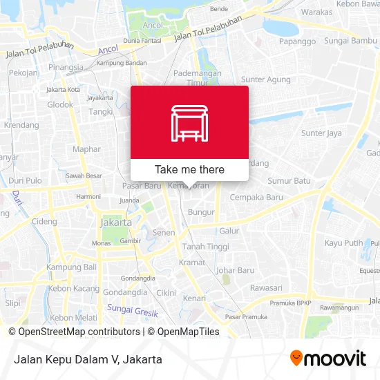 Jalan Kepu Dalam V map