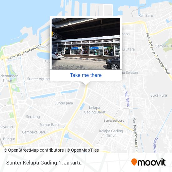 Sunter Kelapa Gading 1 map