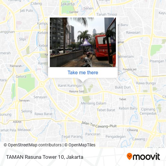TAMAN Rasuna Tower 10 map
