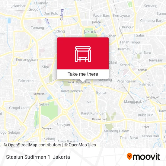 Stasiun Sudirman 1 map