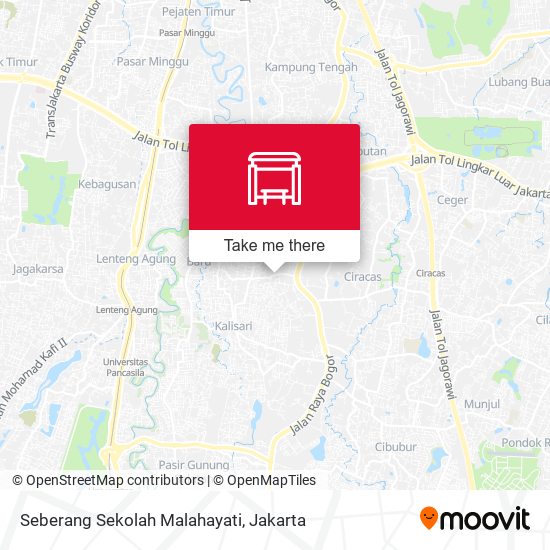 Seberang Sekolah Malahayati map