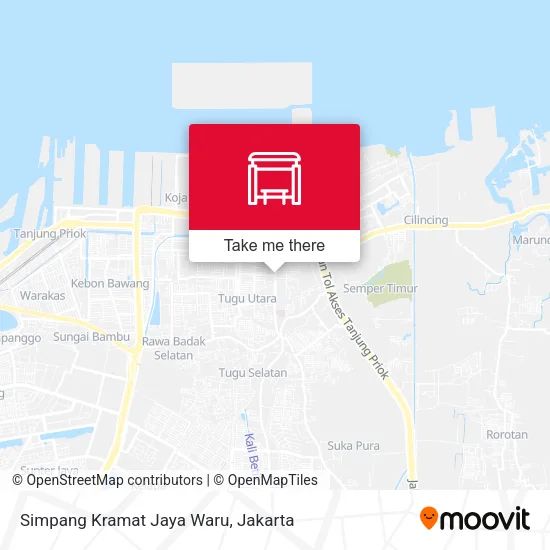 Simpang Kramat Jaya Waru map