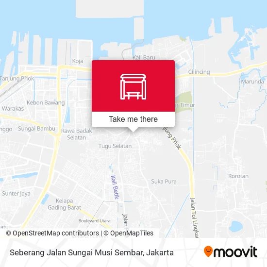 Seberang Jalan Sungai Musi Sembar map