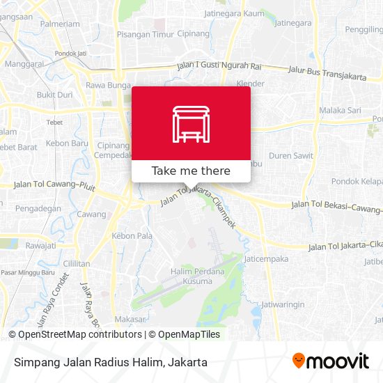 Simpang Jalan Radius Halim map