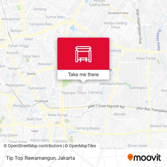 Tip Top Rawamangun map