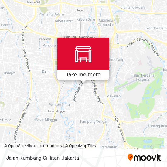Jalan Kumbang Cililitan map
