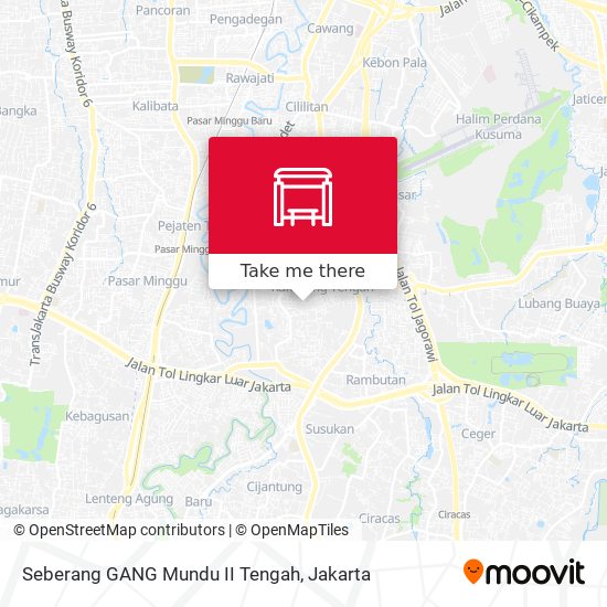 Seberang GANG Mundu II Tengah map