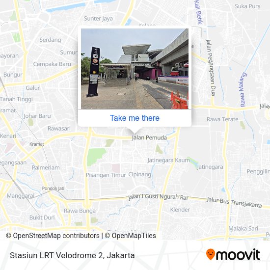 Stasiun LRT Velodrome 2 map