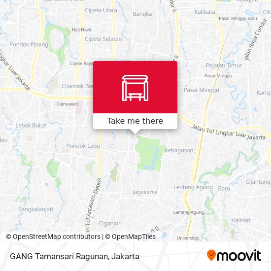 GANG Tamansari Ragunan map