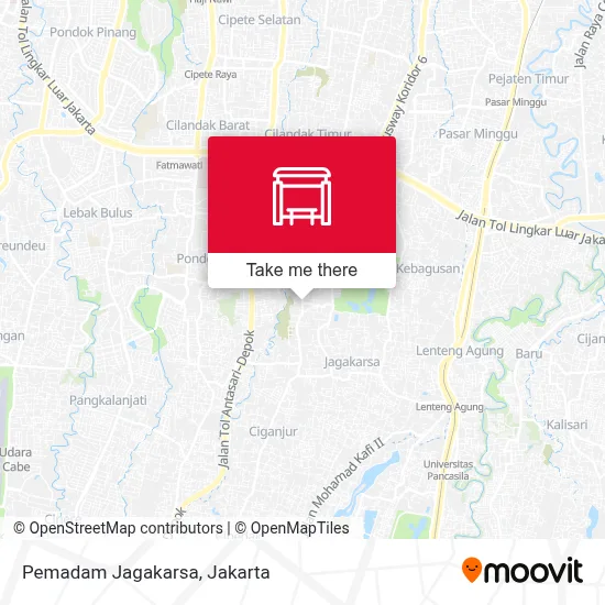 Pemadam Jagakarsa map