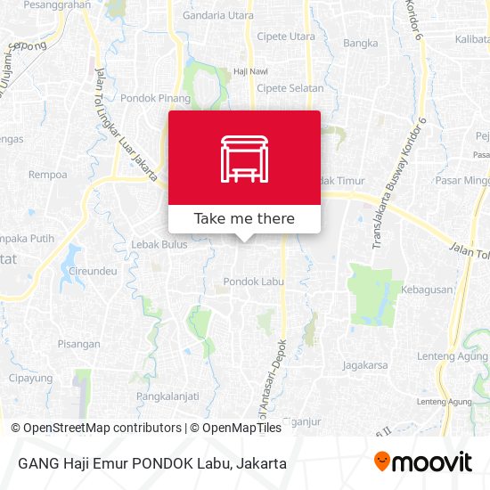 GANG Haji Emur PONDOK Labu map