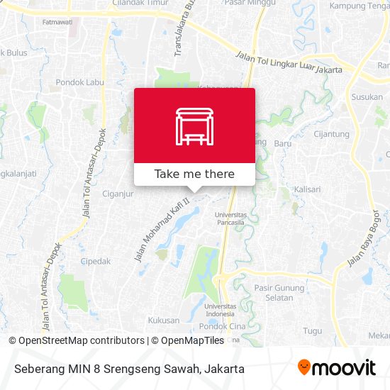 Seberang MIN 8 Srengseng Sawah map
