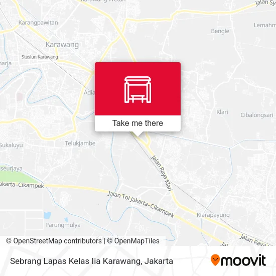 Sebrang Lapas Kelas Iia Karawang map