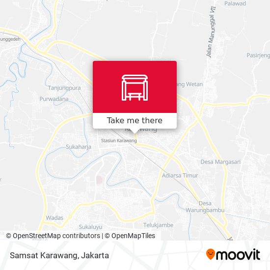 Samsat Karawang map