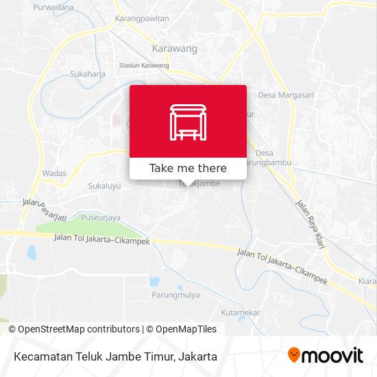Kecamatan Teluk Jambe Timur map