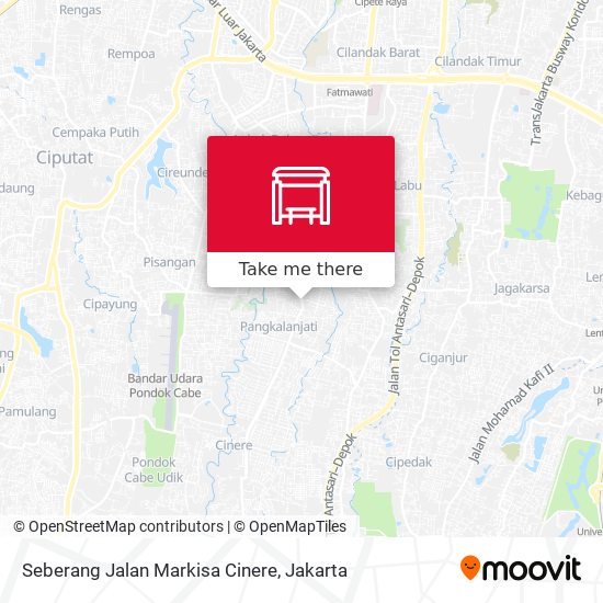 Seberang Jalan Markisa Cinere map