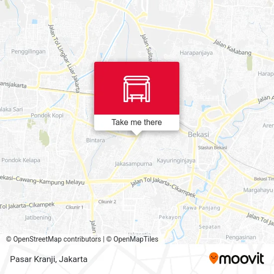 Pasar Kranji map