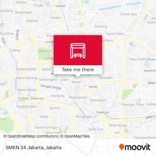 SMKN 34 Jakarta map