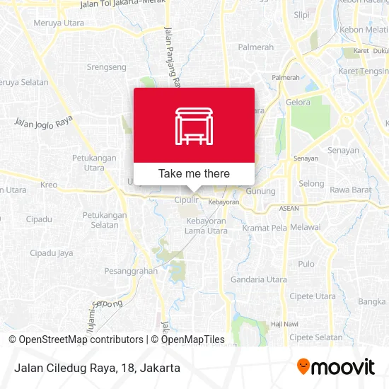 Jalan Ciledug Raya, 18 map