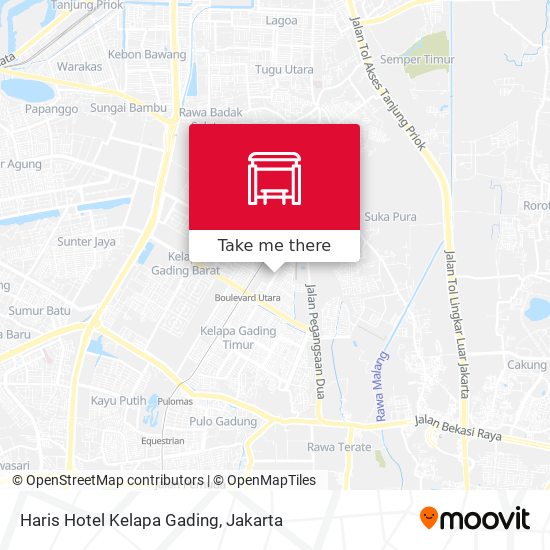 Haris Hotel Kelapa Gading map