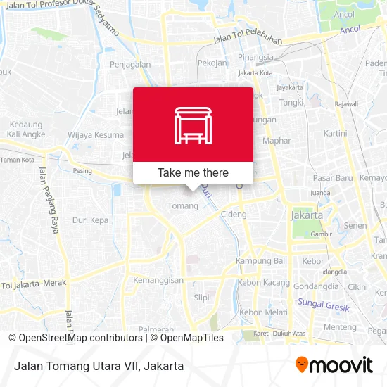 Jalan Tomang Utara VII map