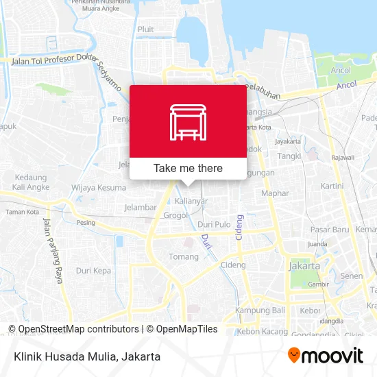 Klinik Husada Mulia map