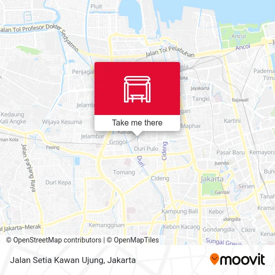 Jalan Setia Kawan Ujung map