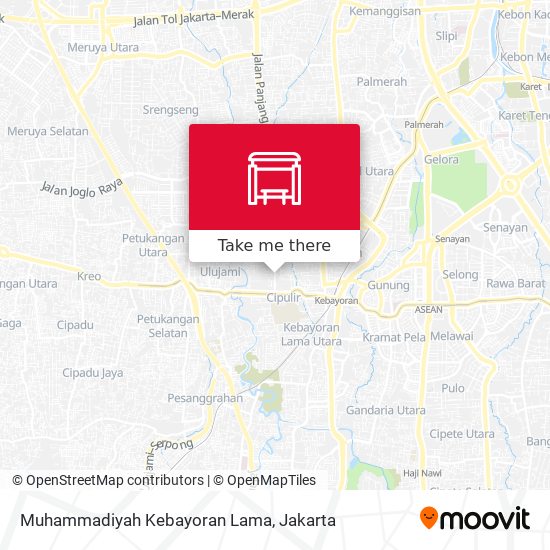 Muhammadiyah Kebayoran Lama map