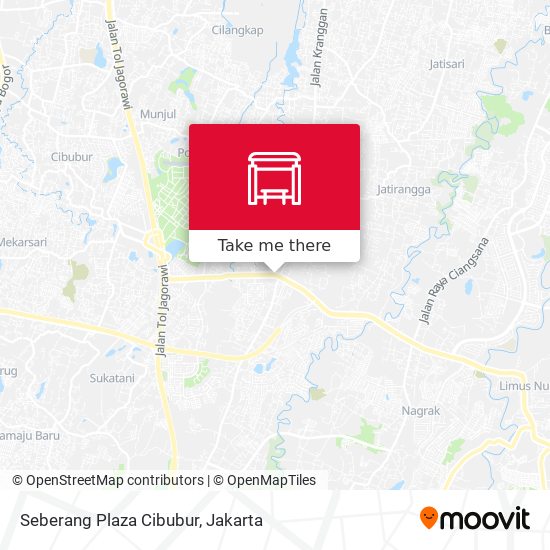 Seberang Plaza Cibubur map