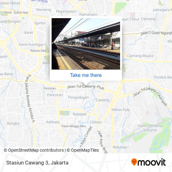 Stasiun Cawang 3 map