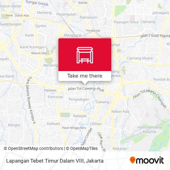 Lapangan Tebet Timur Dalam VIII map